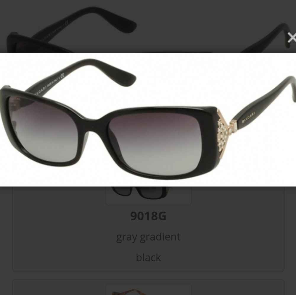Bulgari Black Sunglasses